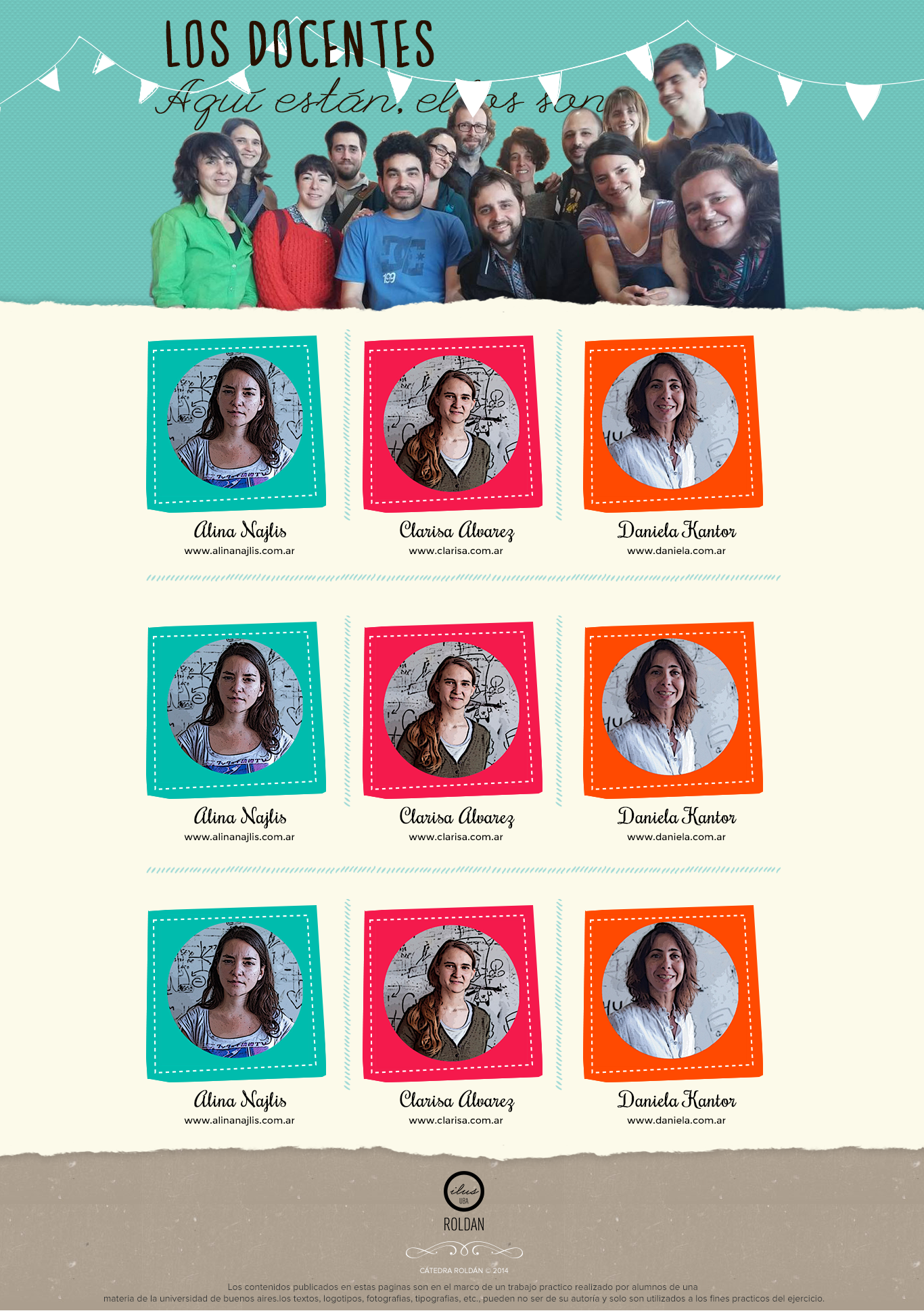 EJEMPLO DE PAGINA DOCENTES
