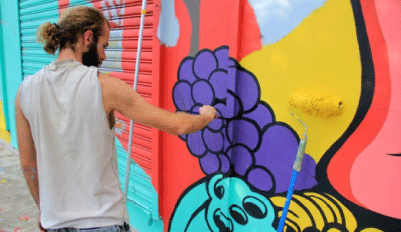 Mural hecho por Gualicho