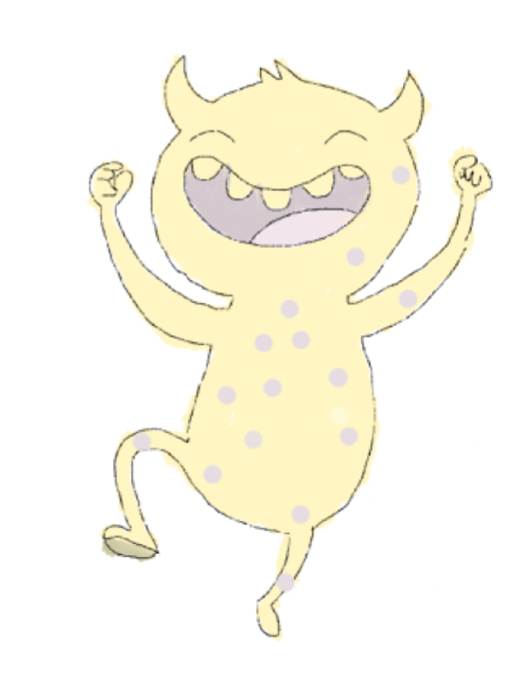 Monstruo feliz
