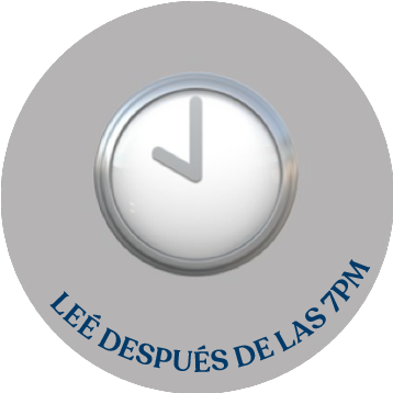 ¡Lectura despues de las 7pm! ¡Guau!