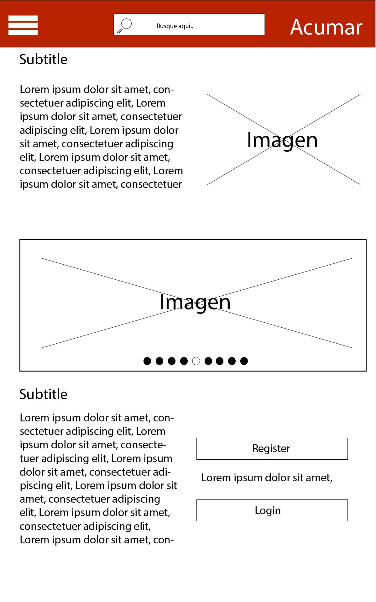 Boceto segunda pantalla