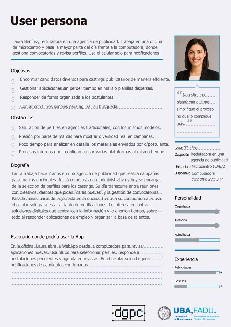 Arquetipo de persona de la webapp