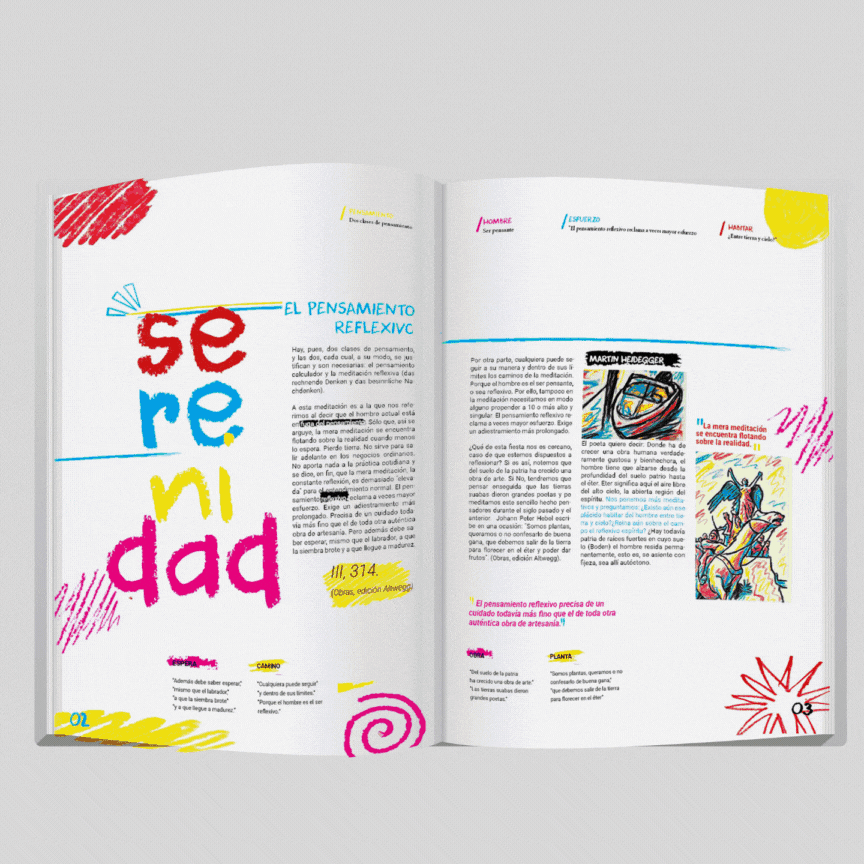 Trabajos de diseño gráfico y tipografía