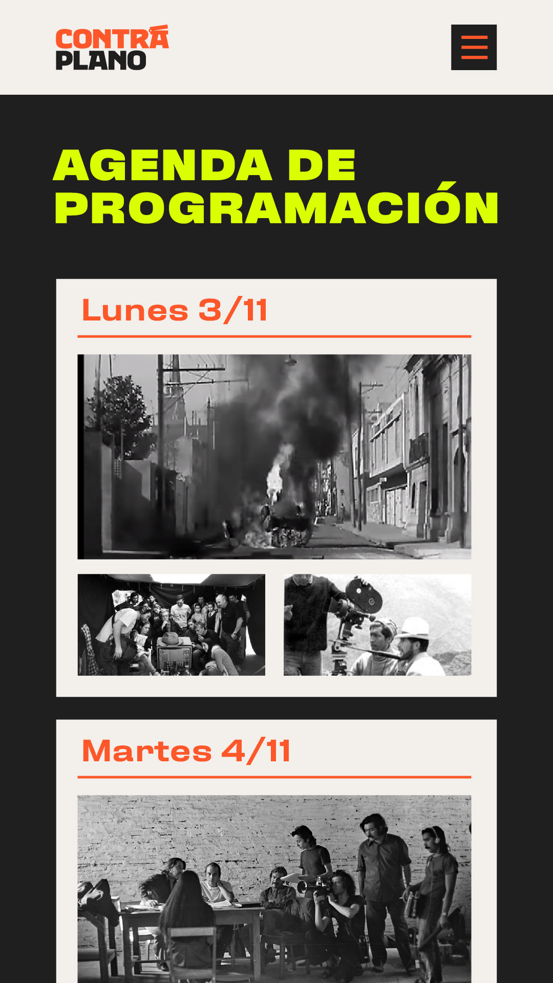 agenda de programacion