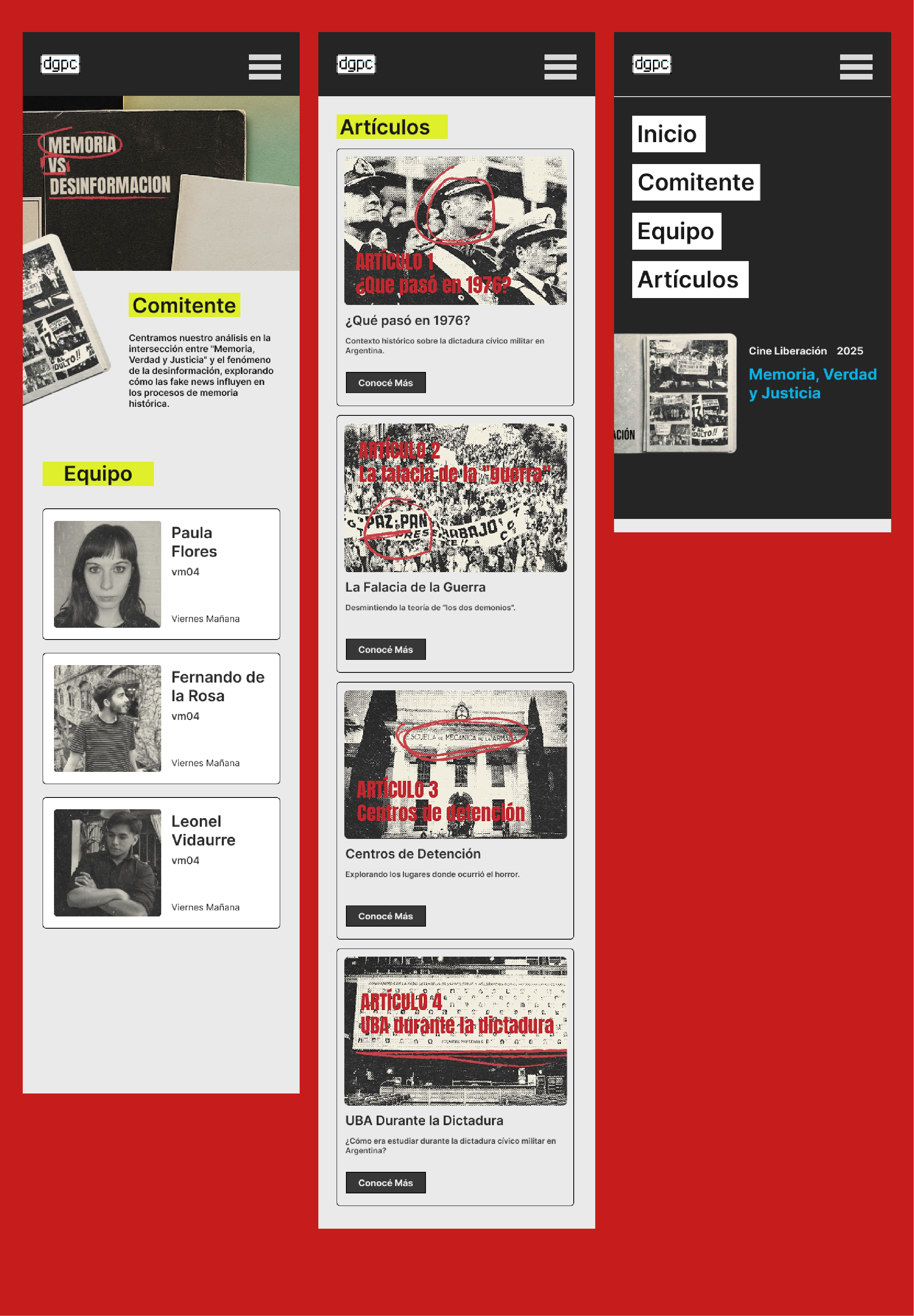 Imagen del prototipo web