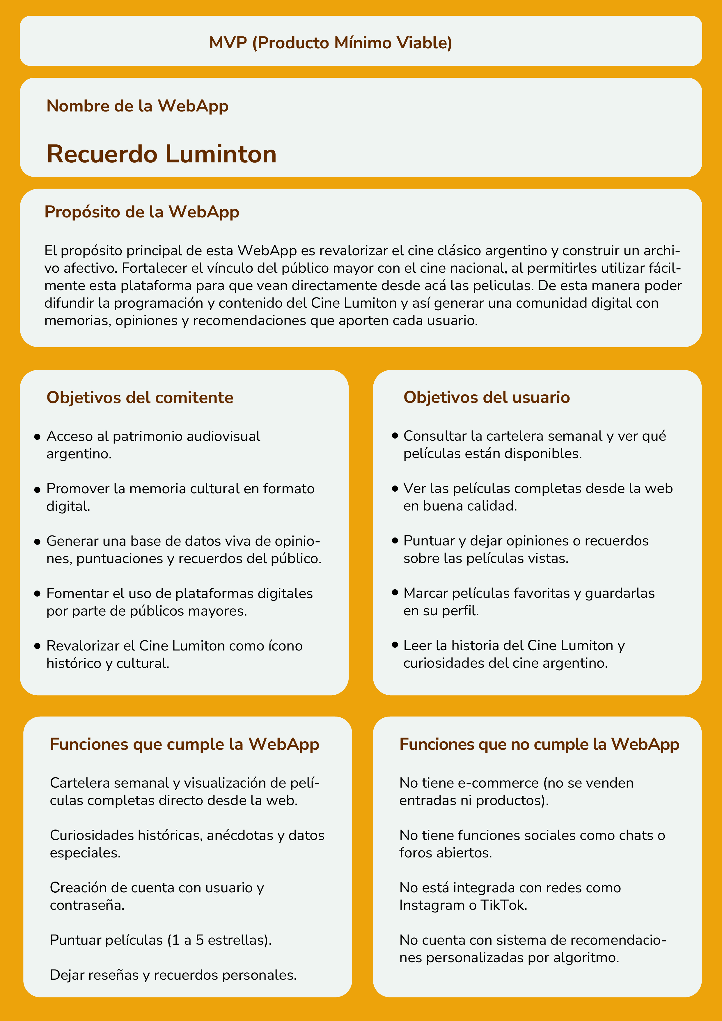 MVP WebApp
