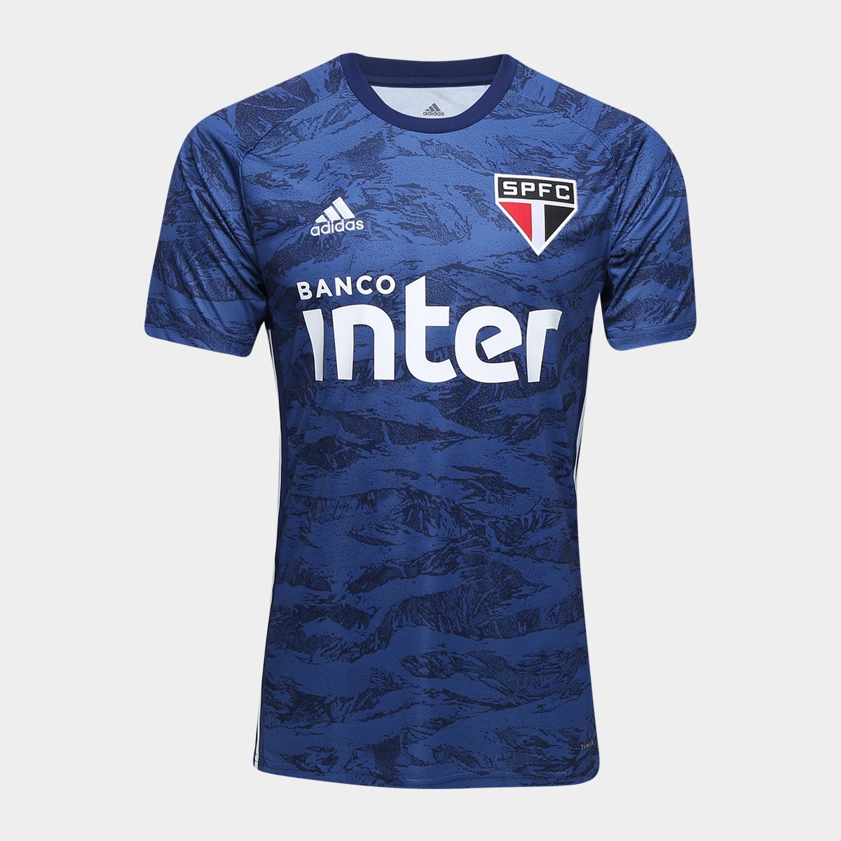 Camiseta de Goleador Estrella Federal I 19/20 Adidas Masculina - Marino y Blanco