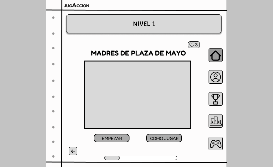 Pantalla dos de sitio web