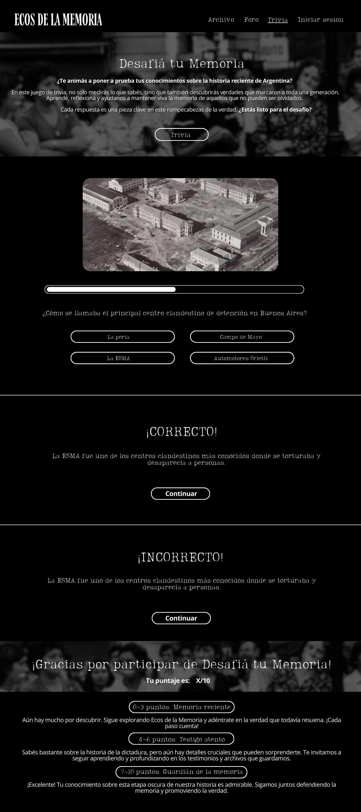 Prototipo Desktop webapp